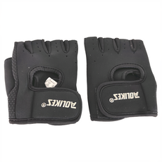 AOLIKES 奧力克斯 防滑健身手套 透氣 男女通用, 黑色, S, 1雙