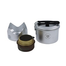 trangia 超輕戶外神杯 經典版爐具組 直徑112 x 67/83mm 282g, 鈦灰色, 1組