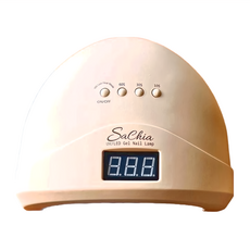 莎夏 Sachianail UV/LED 美甲凝膠燈, 48W 24W 無痛模式, 紅外線感應, 10/30/60秒開關, 奶茶色, 1台