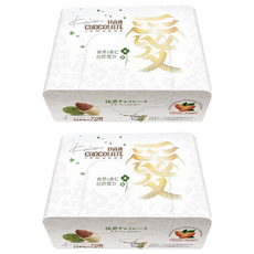 甘百世 抹茶杏仁白巧克力, 80g, 2盒