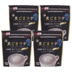 九鬼 黑芝麻拿鐵 沖泡飲料, 日本進口, 含膳食纖維/鐵/鈣, 冷熱皆宜, 夾鏈式封口設計, 150g, 1入, 4包