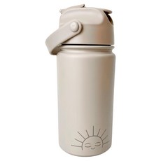 不繡鋼吸管水壺, 暖心灰, 420ml, 1個