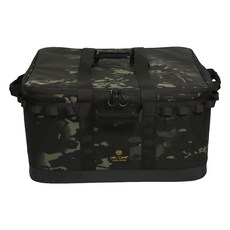 OWL CAMP 裝備箱 1000D強力牛津布 尺寸52cm x 40cm x 30cm 重量2.5kg, 暗黑迷彩, 1個, 4層