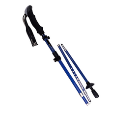 NECASIL 碳纖維 可折疊式登山杖, 107~127cm, 藍色, 1支