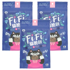 金日鱔 FIFI貓脆餅 脆皮酥 韓國製造, 脆脆潔牙餅 化毛保健, 40g, 3包
