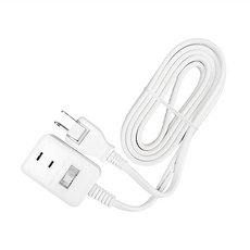 1切3座2P延長線 3孔 PU-2133, 2.7m, 白色, 台灣製造, 1條