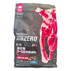Nutrience 全齡犬 SUBZERO 單一蛋白黑鑽凍乾 NT-L6703, 美膚羊肉 + 南瓜, 1.8kg, 1袋