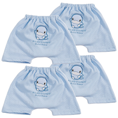 KU.KU Duckbill 酷咕鴨 春夏練習短褲, 內襯防水透氣布, 內層網狀透氣設計, M, 藍色, 4件