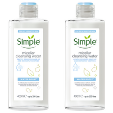 Simple 清妍 極致補水潔顏卸妝水 400ml 適合乾性和敏感肌膚, 2件