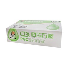 YELIN 誼林 PVC透明薄手套 YP106 L, 100入, 1盒
