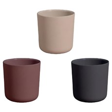 cink 水杯 Set 3入組, 米色 + 紫色 + 灰色, 200ml, 1組