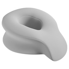 QIDINA 人體工學涼感布記憶棉枕 I款 淺灰色 涼感透氣 記憶棉支撐, 1個