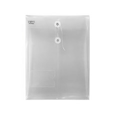 HFPWP 超聯捷 立體直式文件袋 (附名片袋) 白色 透明文件收納 辦公必備, A4, 10入