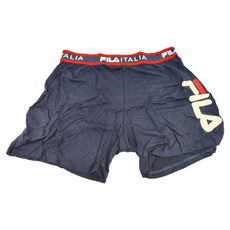 FILA 斐樂 男生平口內褲 寬鬆親膚透氣 XL 丈青色
