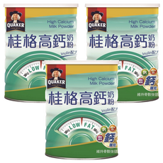 QUAKER 桂格 高鈣奶粉Inulin配方, 750g, 3罐