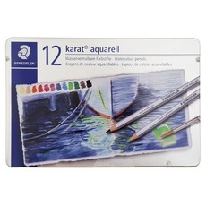 STAEDTLER施德樓 金鑽級水彩色鉛筆 MS125 M12, 12色, 1盒