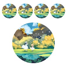 Pathsite 硅藻泥吸水杯墊 時光, 時光 多色, 5個