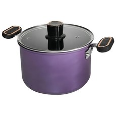 炫彩鍋 陶瓷不沾塗層 適用於電磁爐、瓦斯爐, 20cm, 紫色, 1個