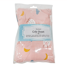 La Joie 喬依思 Rockland 大床床包 100%純棉, L(130x70cm), 粉紅綿羊 粉紅色, 1件