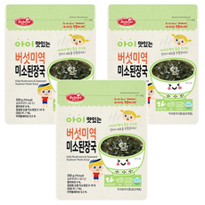 Bebest 即食料理包 蘑菇海帶大醬湯口味, 200g, 3包