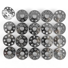 JSTrading 工業用平車金屬梭芯, 銀, 20個