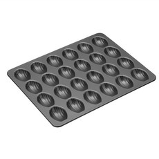 Masterclass 24格不沾迷你瑪德蓮烤盤 耐熱達220度C 不沾雙層碳鋼 有機矽塗層, 1個