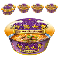 統一 滿漢大餐 珍味牛肉麵 187g, 6入