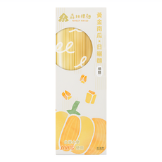 森林麵食 森林裸麵 黃金南瓜口味, 台灣小麥製作, Q彈有嚼勁, 獨立包裝, 400g, 1盒