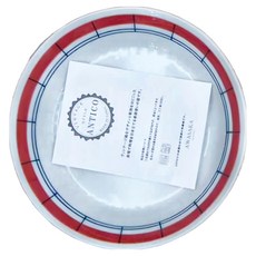 AWASAKA 粟坂 北歐風餐盤組 Set 5 Antico Line, 5件組餐盤, 紅色 + 白色 + 藍色, 1組