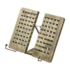 Raymay 藤井 古董書架，可調整看書架 手機架 平板架, 大(30 x 23.3 x 1.2cm), 復古色