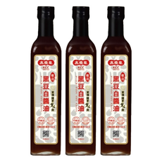 高慶泉 黑豆白醬油 100%純釀造, 480ml, 3瓶