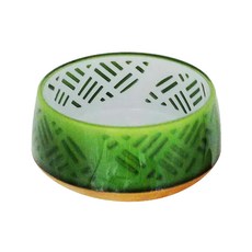 DoggyMan 多格漫 犬用日式禪風碗 S, 黃楊綠, 1個