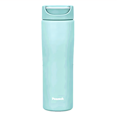 Peacock 日本孔雀 知性隨行 旋轉微笑馬克 不鏽鋼保溫杯, 清晨灰色, 450ml, 1個