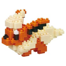 nanoblock 河田積木 KWD 積木 NBPM 022 火伊布, 棕色 + 白色 + 黑色, 1個