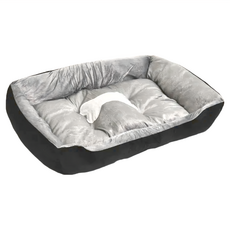 FOSO 寵物睡窩墊 柔軟舒適可拆洗, 黑灰色, 1入
