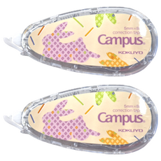 KOKUYO 國譽 Campus 象牙白修正帶 5mmx8m, 黃兔, 2個