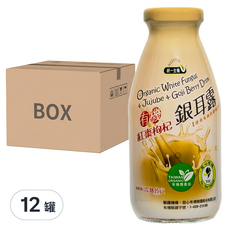 [箱裝]統一生機 有機紅棗枸杞銀耳露, 290ml, 12罐
