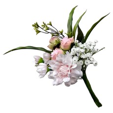 Floral M 花藝 普羅旺斯花園手綁仿真花, 1個, 粉色