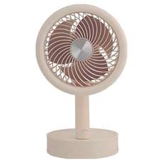 CCHING 青青文具 YASE 簡約台式風扇, 90度可調節, USB充電, YS-2259B, 白色