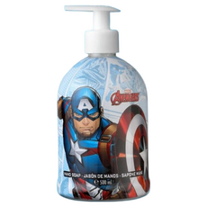 MARVEL 漫威 CAPTAIN AMERICA 美國隊長 溫和防護洗手液體皂 500ml, 1瓶