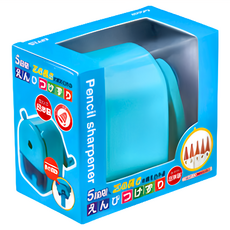 KUTSUWA 迷你桌上型五段階削鉛筆機 日本製刀刃 RS026BL, 藍色, 1個