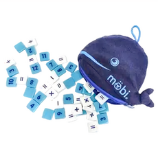 小小鯨算師 mobi 數字板塊遊戲 繁體中文版 精緻小巧的數字板塊拼組遊戲 適合年齡8+ 1-6人遊戲, 1盒