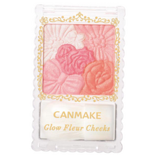 Canmake 花漾戀愛修容組, 高附著力, 半透明性, 細柔質地粉末, 化妝持久, C962-02, 1組