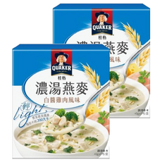 QUAKER 桂格 濃湯燕麥 白醬雞肉風味 5包, 225g, 2盒