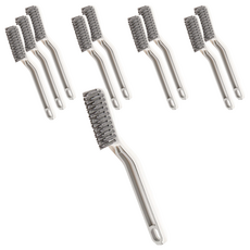 小麥購物 清潔刷 二合一 Y064 51g, 10個, 灰白撞色