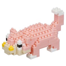 nanoblock 河田積木 迷你積木 NBPM-065, 1個, 呆呆獸 粉色