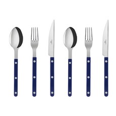 Sabre Bistro系列 餐匙+餐叉+餐刀組, 主餐匙 2件 + 主餐叉 2件 + 主餐刀 2件, 海軍藍, 1套
