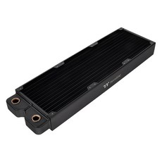 thermaltake 曜越 Pacific CLD 360 水冷銅冷排 中厚度高密度雙波鰭片, CL-W282-CU00BL-A, 黑色, 1個