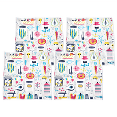 MIKA HOUSE 橘之屋 乾溼兩用除汙擦拭布, 4條