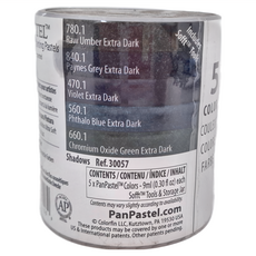 PANPASTEL 軟質藝術家盤粉彩餅 美國產, 5色, 1組